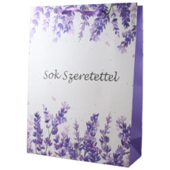 Punga cadou din hartie "Sok szeretettel" 31 x 42 cm