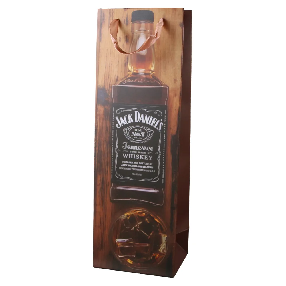Punga cadou pentru bauturi din hartie 12 x 36 cm