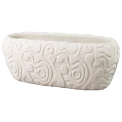 Ghiveci oval din beton 27 x 11 x 10 cm