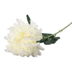 Crizantema artificiala alba