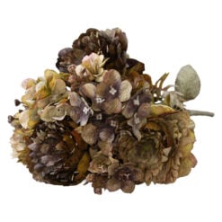 Buchet artificial cu bujori si hortensii Vintage 47 cm