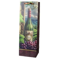 Punga cadou pentru bauturi din hartie 12 x 36 cm