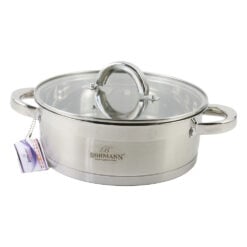 Cratita din inox cu capac sticla Bohmann 22 x 9.5 cm