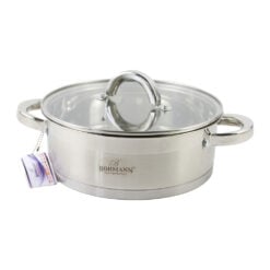 Cratita din inox cu capac sticla Bohmann 26 x 12 cm