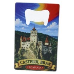 Desfacator de sticle metalic Castelul Bran 5.5 x 8.5 cm