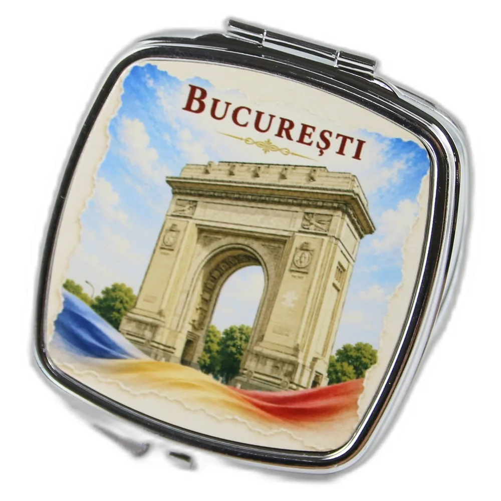 Oglinda metalica de buzunar Arcul de Triumf