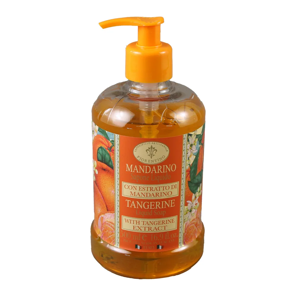 Sapun lichid Florentino Mandarino cu extract de mandarina 500 ml Sapun lichid Florentino Mandarino cu extract de mandarina 500 ml