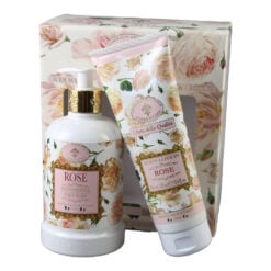 Set cadou pentru baie Florentino Rose 500 + 250 ml - gel de dus si lotiune de corp