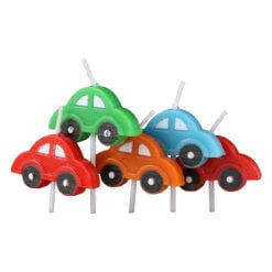 Set 5 lumanari pentru tort Masinute 3.5 x 7cm
