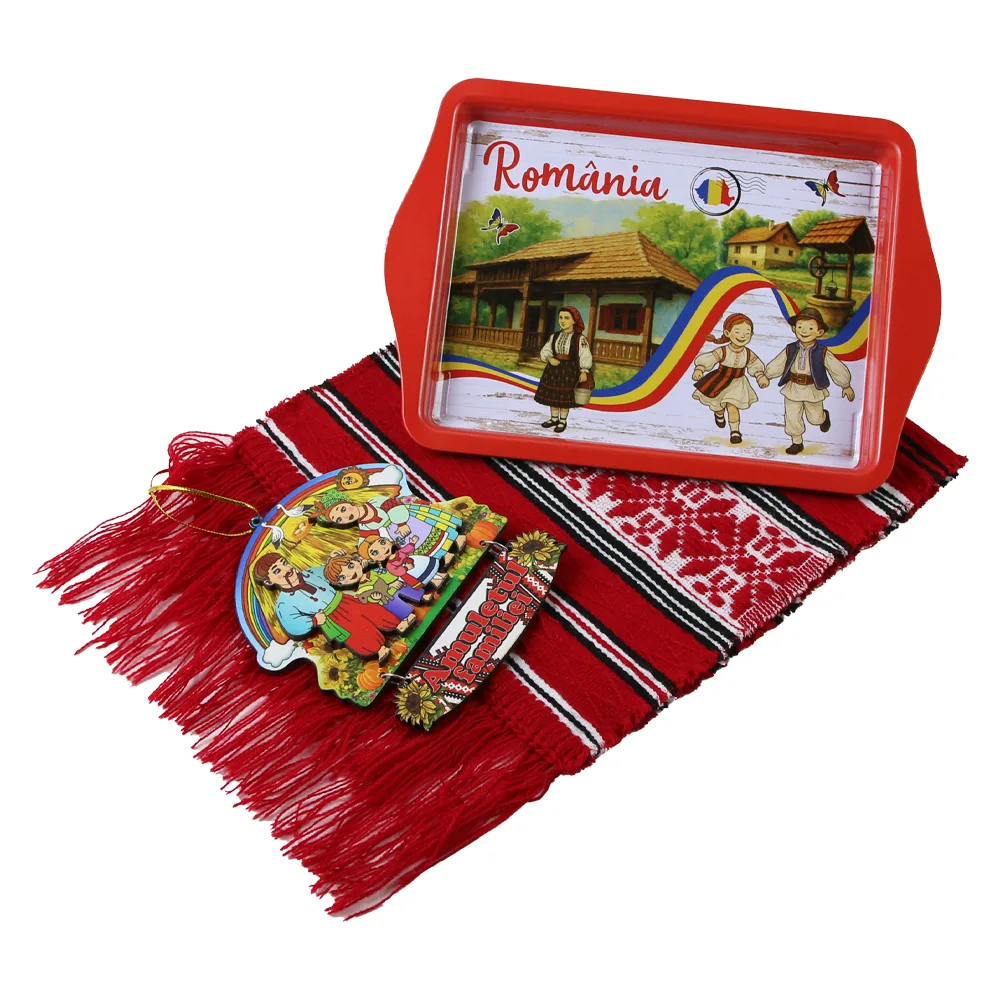 Set cadou Romania cu tava Set cadou Romania cu tava
