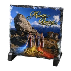 Placa din ardezie Muntii Bucegi 14 x 14 cm