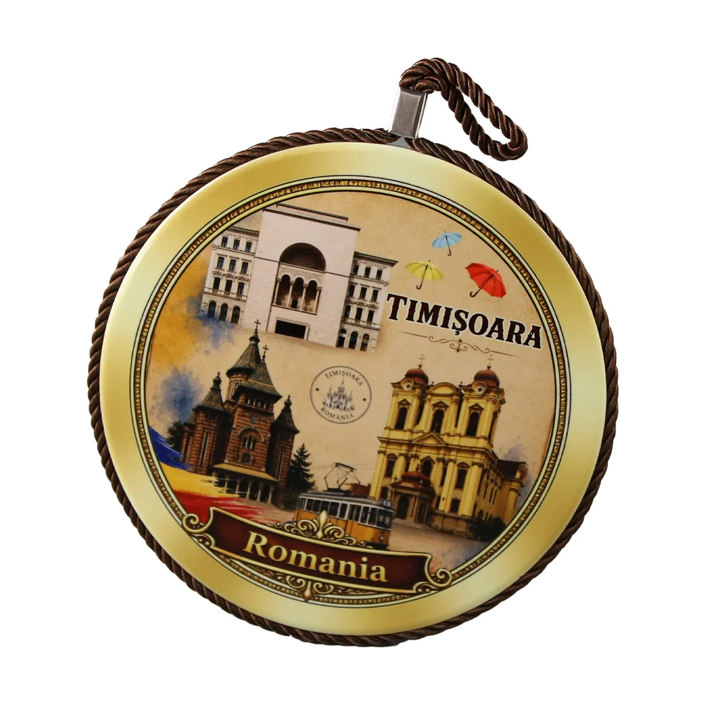 Decor de perete din ceramica Timisoara 17 cm Decor de perete din ceramica Timisoara 17 cm