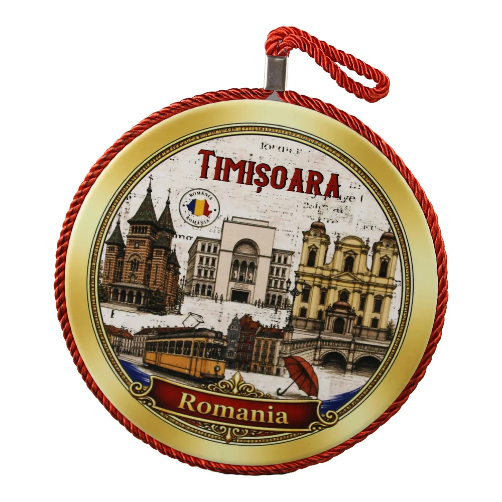 Decor de perete din ceramica Timisoara 17 cm Decor de perete din ceramica Timisoara 17 cm