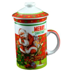 Cana de craciun cu capac realizata din ceramica - Design Craciun - Diferite modele