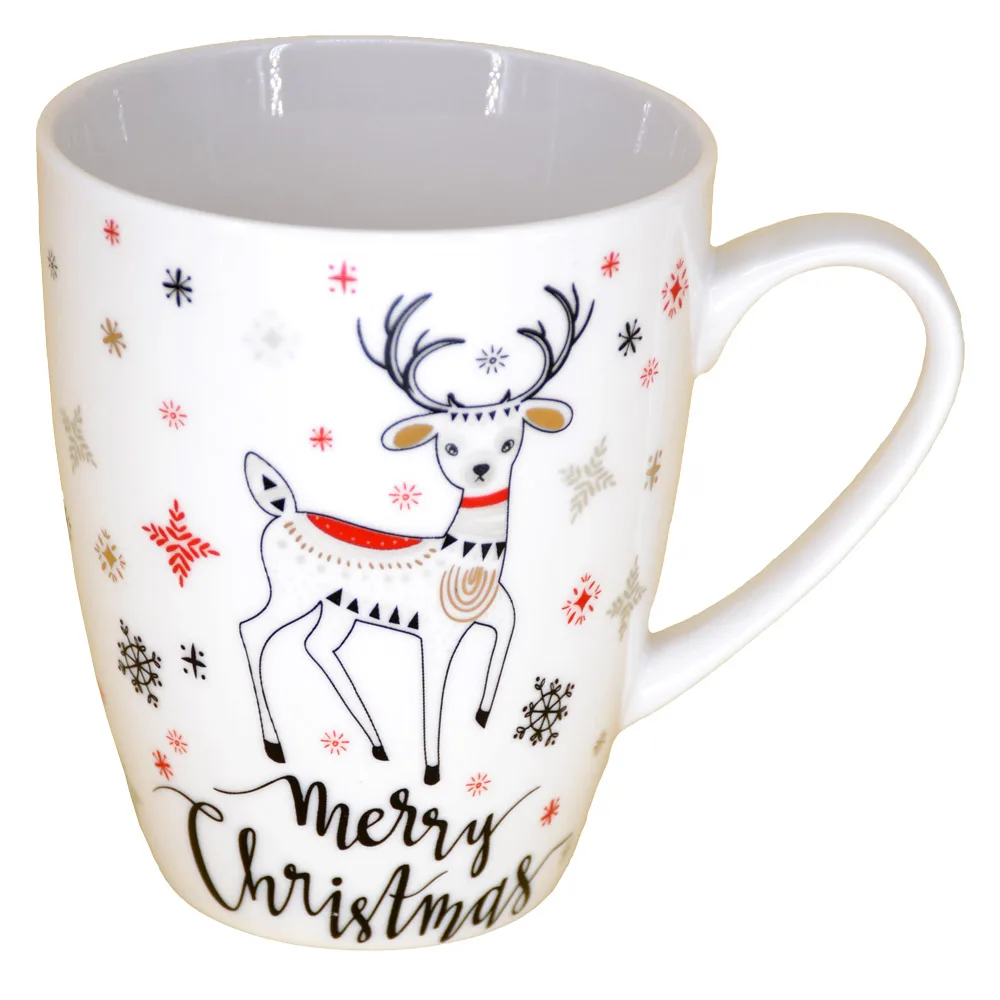 Cana de craciun realizata din ceramica - Design Craciun si inscriptia "Merry Christmas" - Diverse modele Cana de craciun realizata din ceramica - Design Craciun si inscriptia "Merry Christmas" - Diverse modele