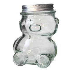 Borcan Ursulet din sticla pentru miere 50 ml
