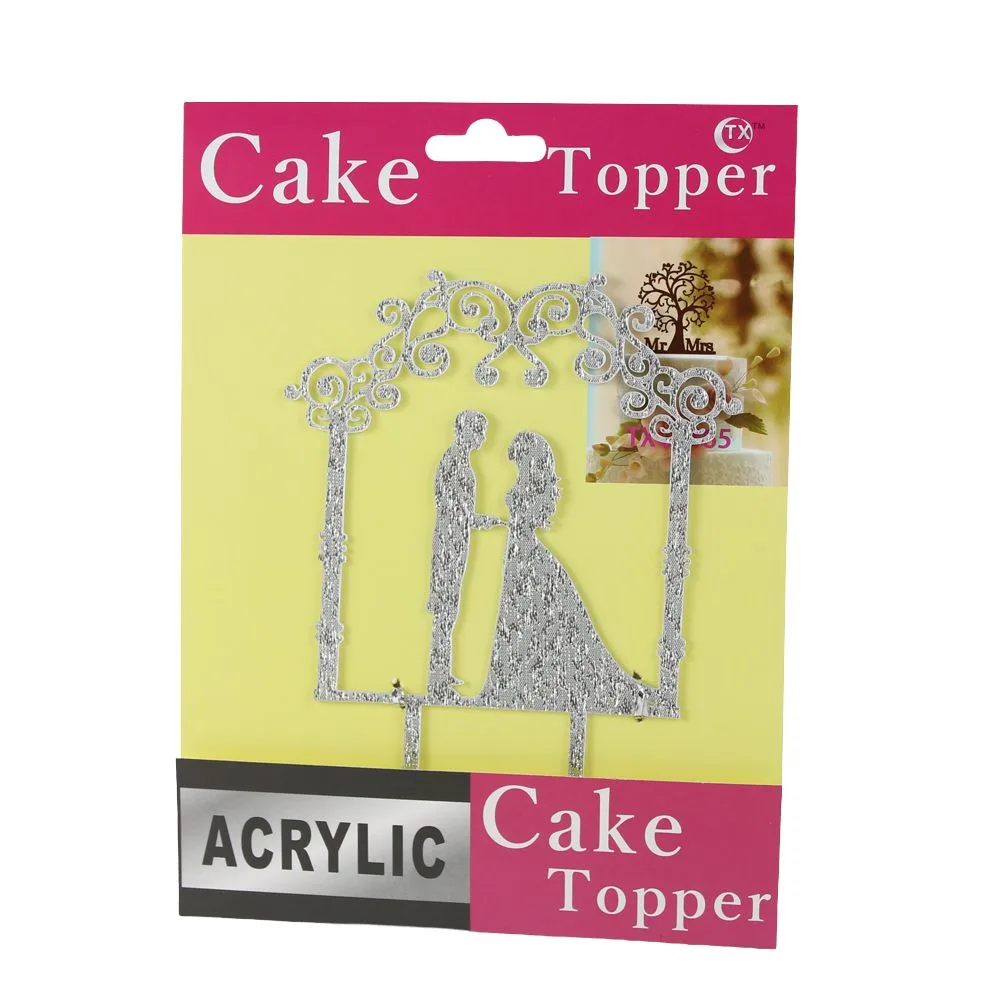 Ornament tort pentru nunta din acril 13.5 x 17.5 cm Ornament tort pentru nunta din acril 13.5 x 17.5 cm