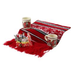 Set cadou traditional romanesc cu stergar