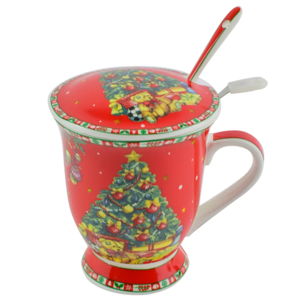 lingurita si infuzor metalic - Design cu pom de Craciun lingurita si infuzor metalic - Design cu pom de Craciun