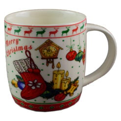 Cana de craciun realizata din ceramica - Design Craciun si inscriptia