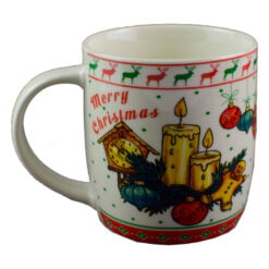 Cana de craciun realizata din ceramica - Design Craciun si inscriptia