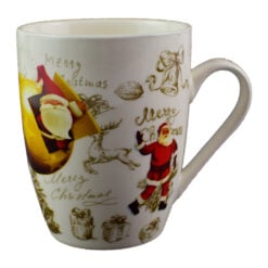 Cana de craciun realizata din ceramica - Design cu Mos Craciun - Diverse modele