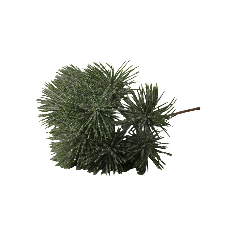 Pick creanga decorativa de brad cu glitter 25 cm Pick creanga decorativa de brad cu glitter 25 cm