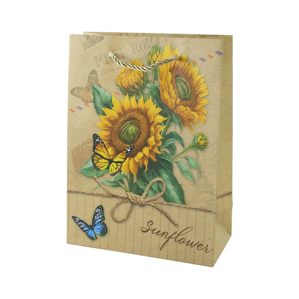 Punga cadou din hartie Sunflower 18 x 24 cm Punga cadou din hartie Sunflower 18 x 24 cm