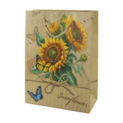 Punga cadou din hartie Sunflower 31 x 40 cm