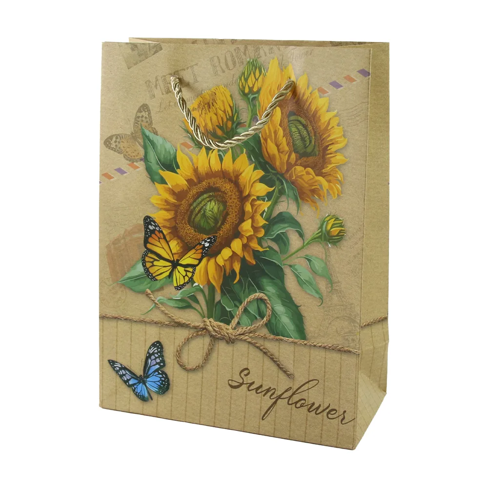 Punga cadou din hartie Sunflower 31 x 40 cm Punga cadou din hartie Sunflower 31 x 40 cm