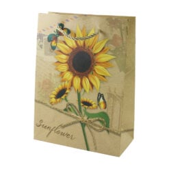 Punga cadou din hartie Sunflower 31 x 40 cm