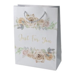 Punga cadou din hartie "Just for you" 18 x 24 cm