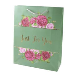 Punga cadou din hartie "Just for you" 26 x 32 cm