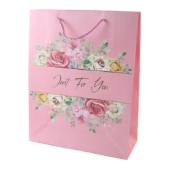 Punga cadou din hartie "Just for you" 31 x 40 cm