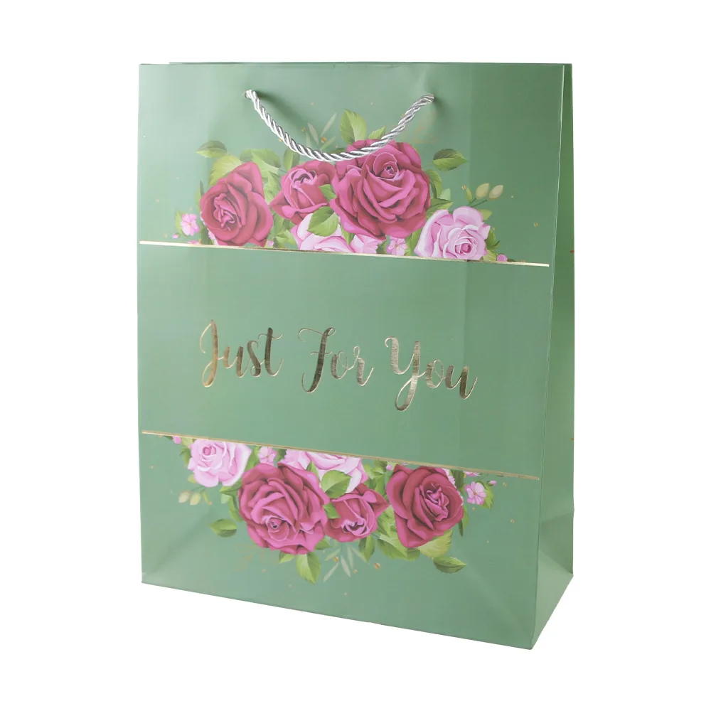 Punga cadou din hartie "Just for you" 31 x 40 cm