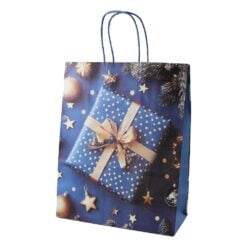 Punga cadou de Craciun din hartie 26x33 cm