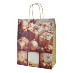 Punga cadou de Craciun din hartie 26x33 cm