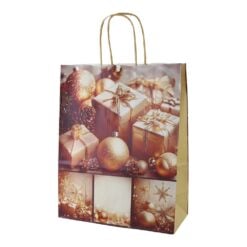 Punga cadou de Craciun din hartie 26x33 cm
