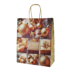 Punga cadou de Craciun din hartie 26x33 cm