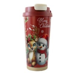 Pahar termos de Craciun 450 ml cu capac