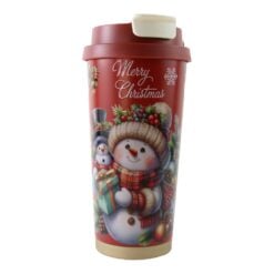 Pahar termos de Craciun 450 ml cu capac