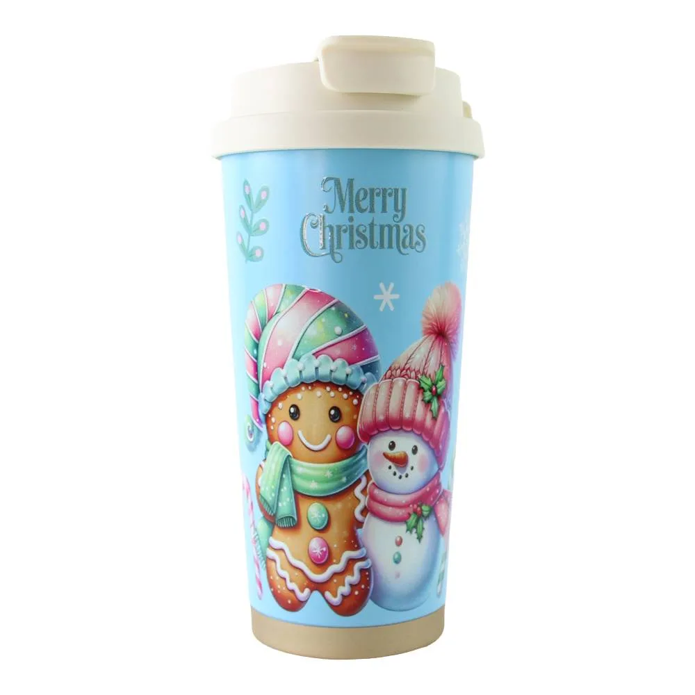 Pahar termos de Craciun 450 ml cu capac Pahar termos de Craciun 450 ml cu capac