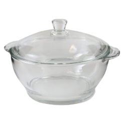 Bol din sticla cu capac 18.5 x 14 cm