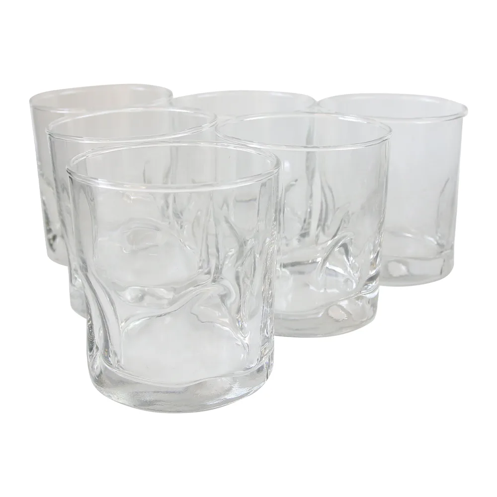 Set de 6 pahare din sticla pentru whisky 330 ml Set de 6 pahare din sticla pentru whisky 330 ml