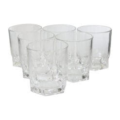 Set de 6 pahare din sticla pentru whisky 300 ml