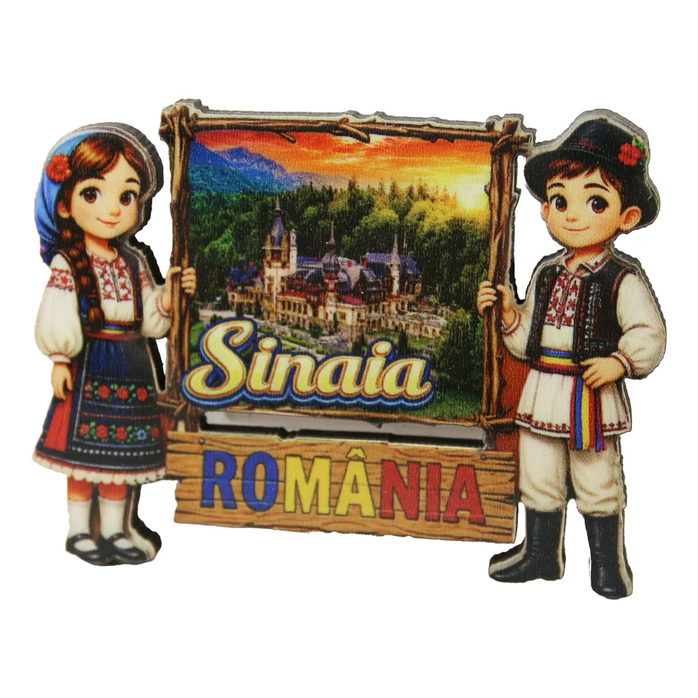 Magnet de frigider din lemn Sinaia 8.5 x 6 cm Magnet de frigider din lemn Sinaia 8.5 x 6 cm