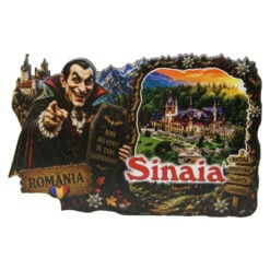 Magnet de frigider din lemn Sinaia 9.5 x 6 cm