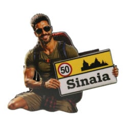 Magnet de frigider din lemn Sinaia 9 x 8 cm