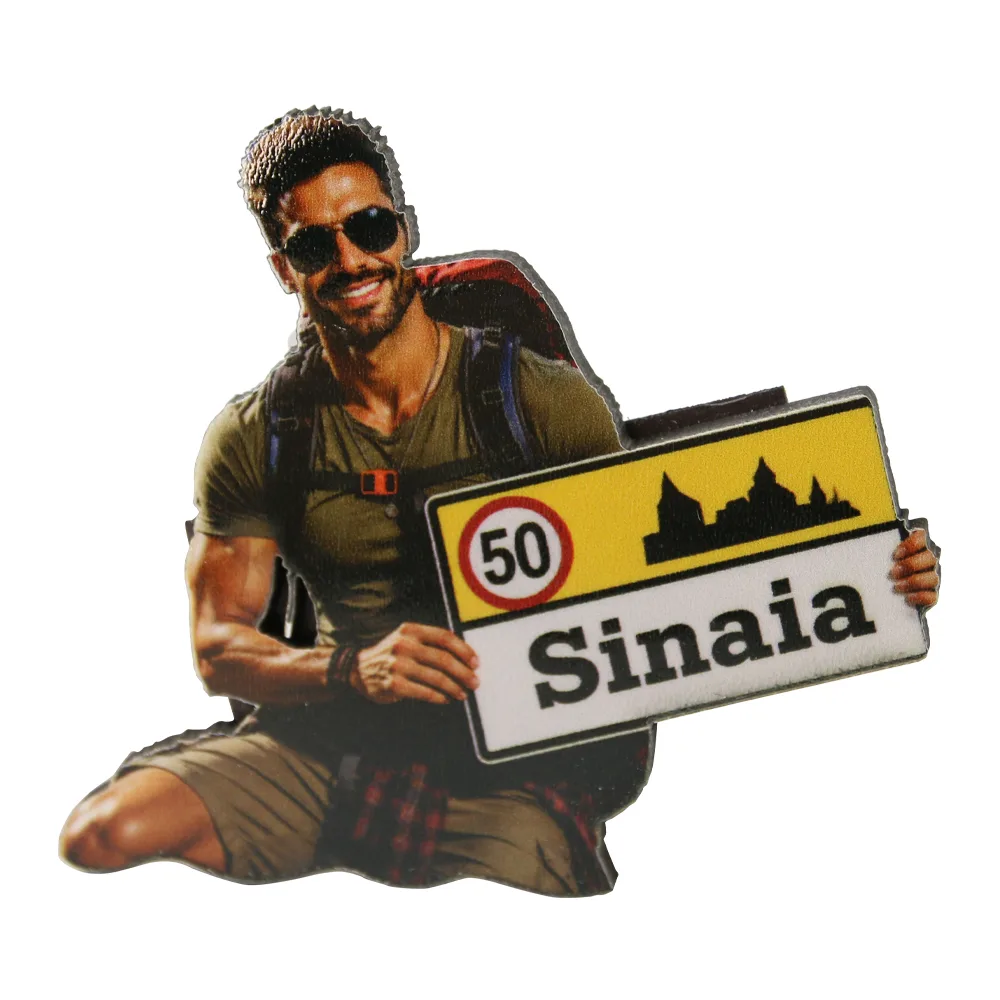 Magnet de frigider din lemn Sinaia 9 x 8 cm Magnet de frigider din lemn Sinaia 9 x 8 cm