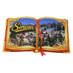 Magnet de frigider din lemn Sinaia 9.5 x 5.5 cm